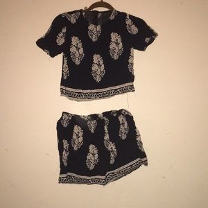 navy blue bohemian set